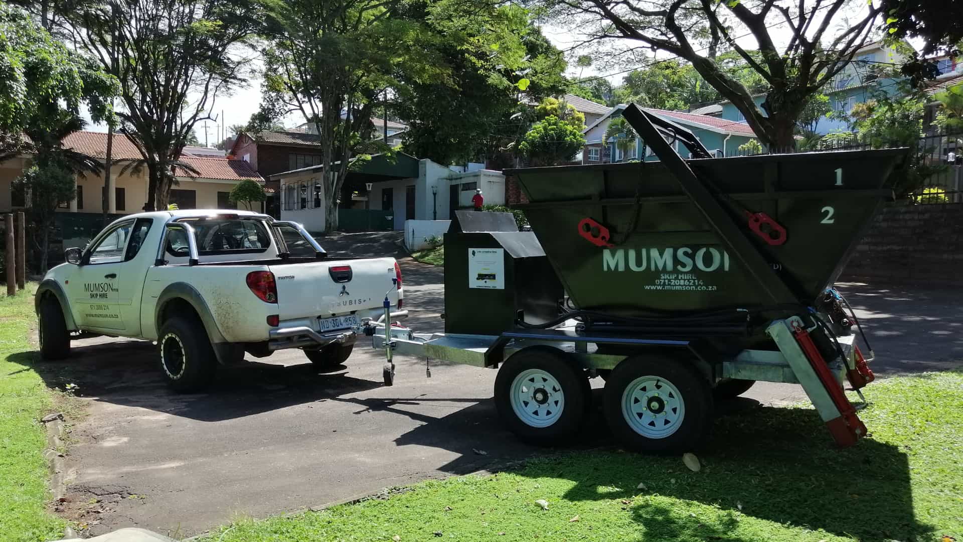 Home Skip being delivered in Durban